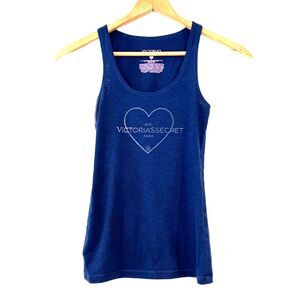 Victoria's Secret Blue-Purple Tank Top Sleepwear Lounge Heart XS